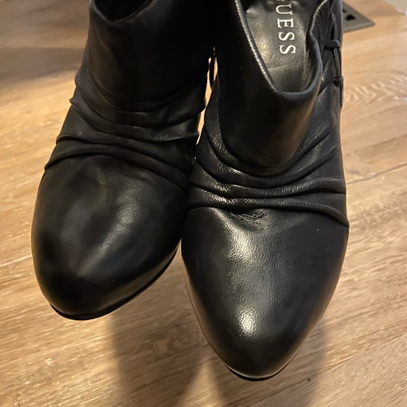 Guess black leather booties. Size 7. - Picture 5 of 5